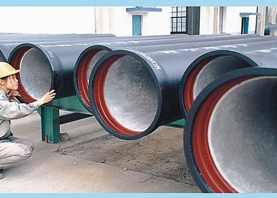 لوله آهنی انعطاف پذیر ISO 2531 Class K9 با پوشش خارجی قیر با اسپری روی تامین کننده